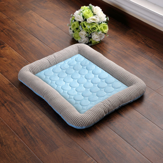 Cooling pad for pets – soft, breathable ice silk mat for summer comfort
