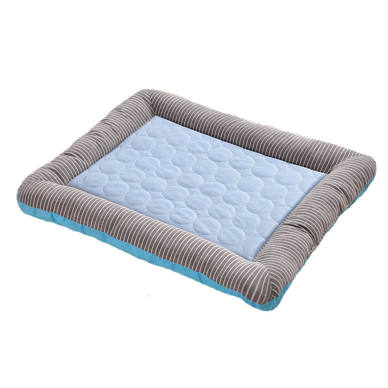 Cooling pad for pets – soft, breathable ice silk mat for summer comfort