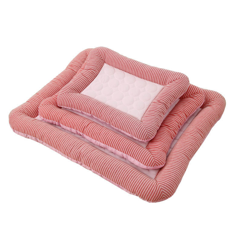 Cooling pad for pets – soft, breathable ice silk mat for summer comfort