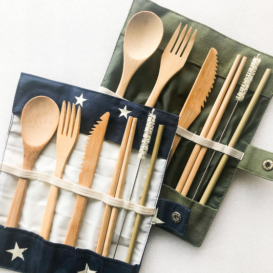 Bamboo Cutlery Set — Reusable Zero Waste