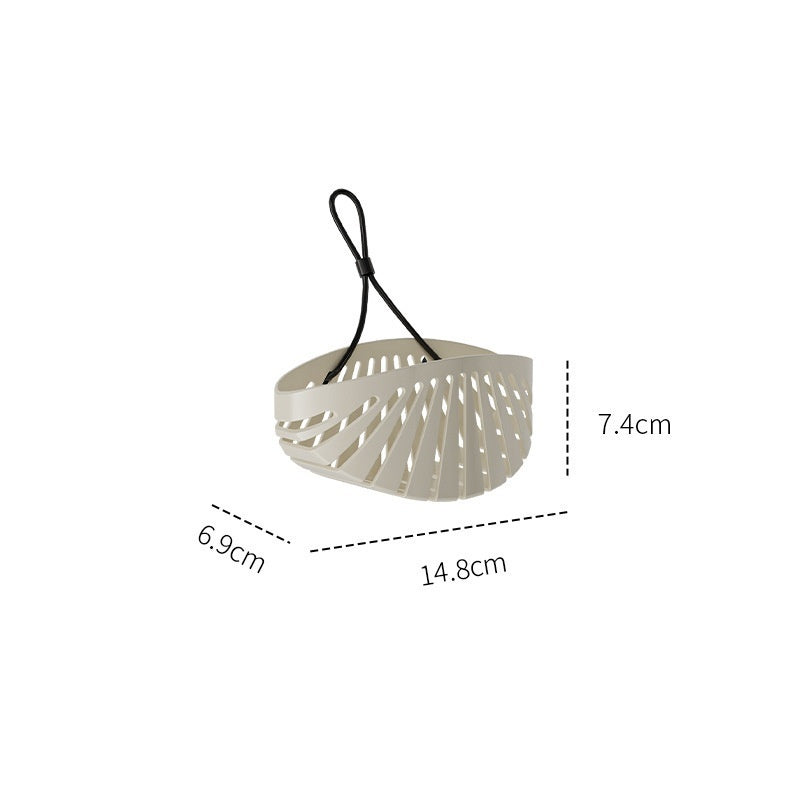 Punch-free sink filter and drain basket for easy kitchen organisation