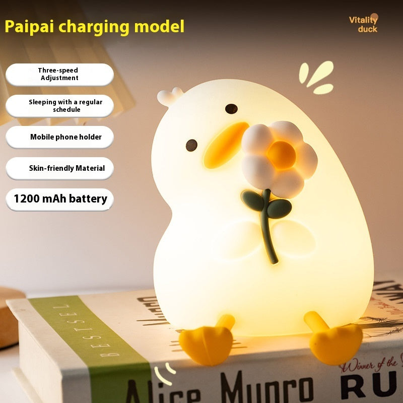 Floral Duck USB Night Light