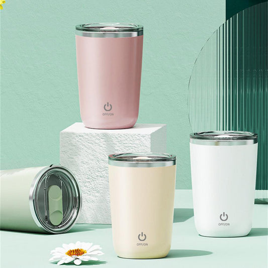 350ml Self-Stirring Mug – Magnetic Vortex Smart Cup for Coffee, Protein & Matcha