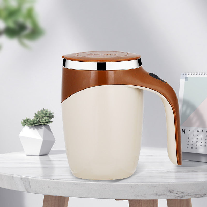 Rechargeable automatic stirring cup – ideal for coffee, milkshakes, and more with magnetic rotation