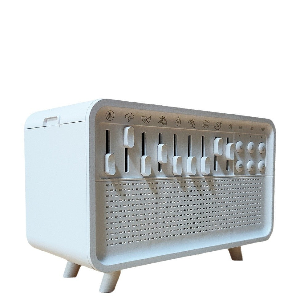 3-in-1 Bluetooth speaker, night light, and humidifier with 8 natural sounds for better sleep and relaxation.