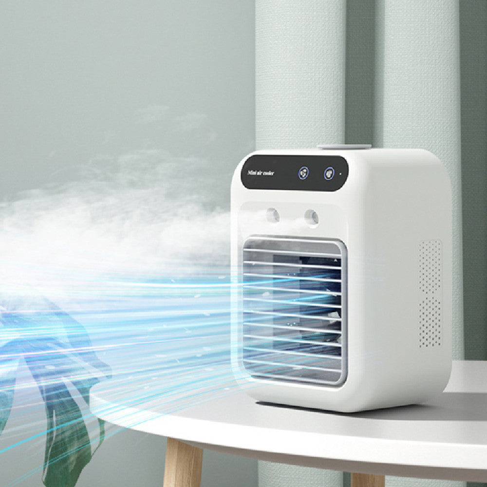 Portable air conditioner and cooling fan – provides efficient water-based cooling