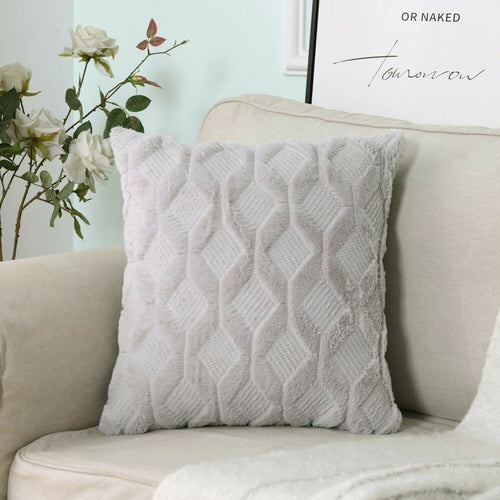 Plush Faux Fur Cushion Cover