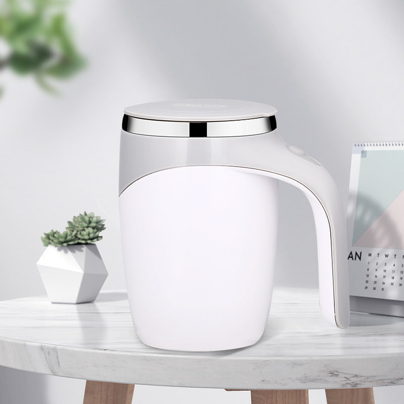 Rechargeable automatic stirring cup – ideal for coffee, milkshakes, and more with magnetic rotation