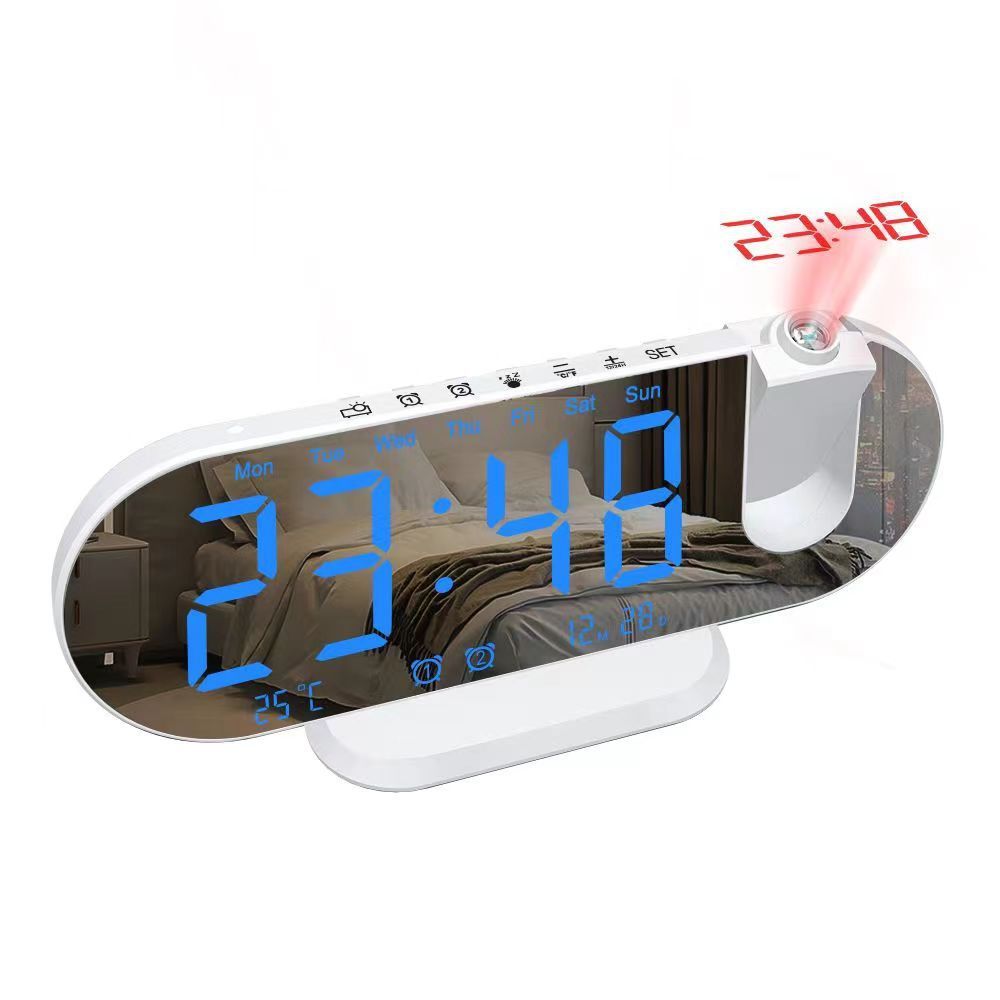 Multifunctional RGB Radio Projection Clock