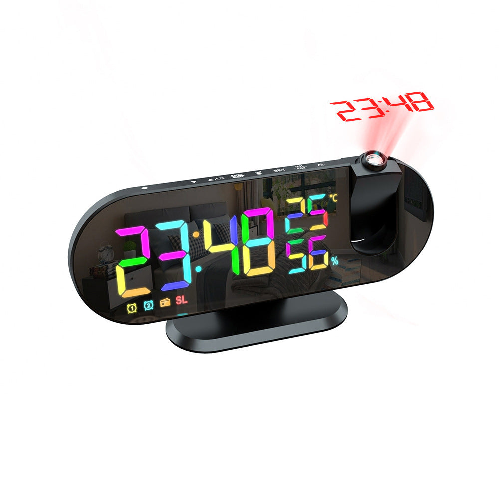 Multifunctional RGB Radio Projection Clock