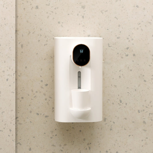 Wall-mounted automatic mouthwash dispenser