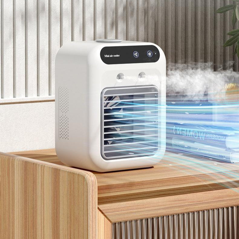 Portable air conditioner and cooling fan – provides efficient water-based cooling