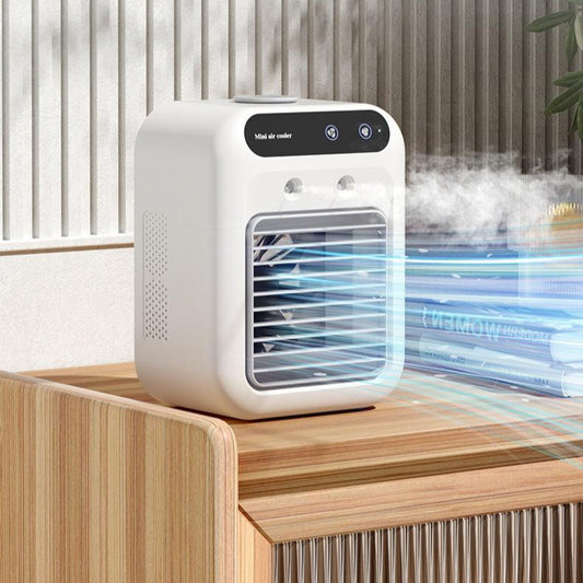 Portable air conditioner and cooling fan – provides efficient water-based cooling