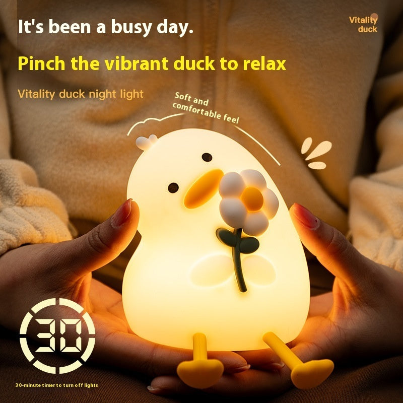 Floral Duck USB Night Light