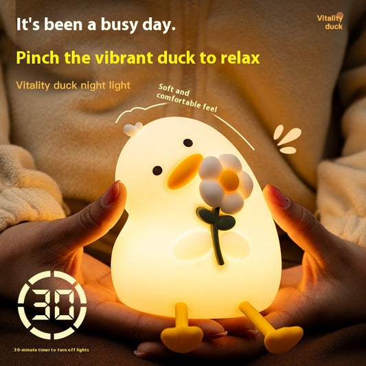 Floral Duck USB Night Light