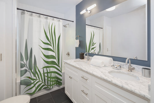 Lady Bug and Plant Shower Curtains