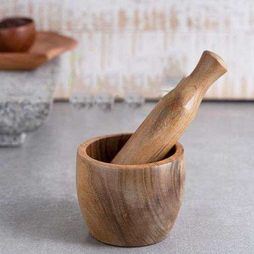 Handcrafted Wooden Mortar & Pestle