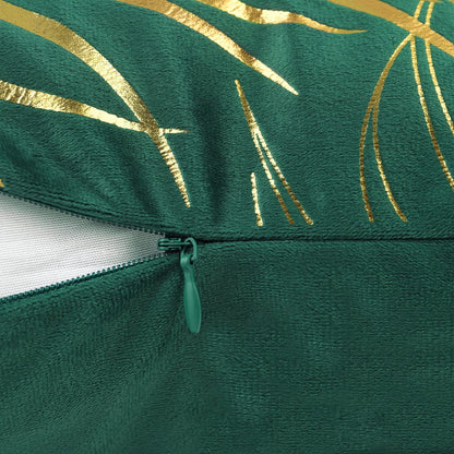 Gold Leaf Velvet Cushion Cover