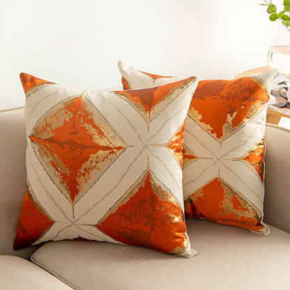 Geometric Colour Block Cushion Cover