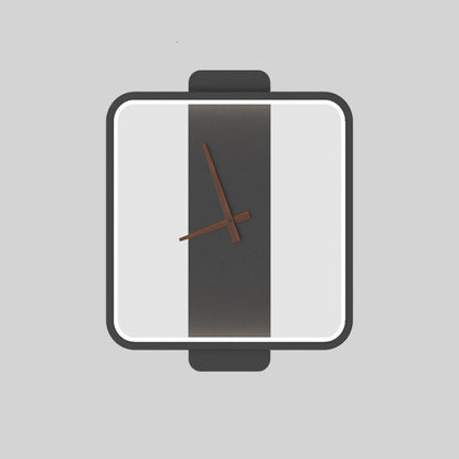 Modern Nordic Bedside Wall Lamp with Clock