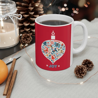 Holiday Joy Ornament Mug — 11oz
