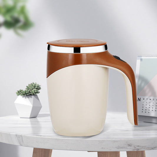 Rechargeable automatic stirring cup – ideal for coffee, milkshakes, and more with magnetic rotation
