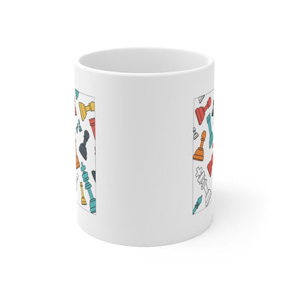 Floating Chess Pieces Mug — 11oz
