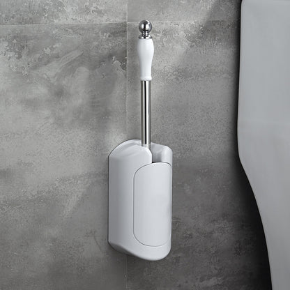 Wall-Mounted Toilet Brush Set – No-Drill Hygienic Bathroom Cleaner