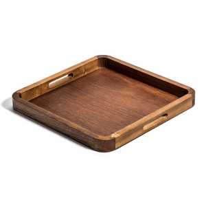 Square Acacia Serving Tray — 14"
