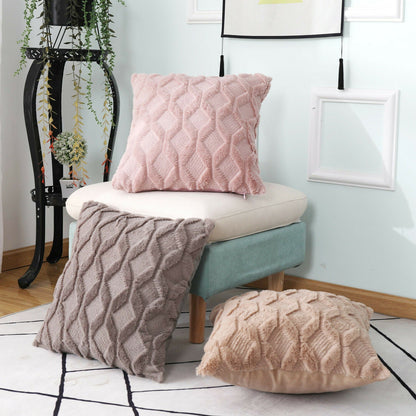 Plush Faux Fur Cushion Cover