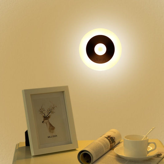 LED Motion Sensor Night Light – Auto On/Off, Battery or Rechargeable