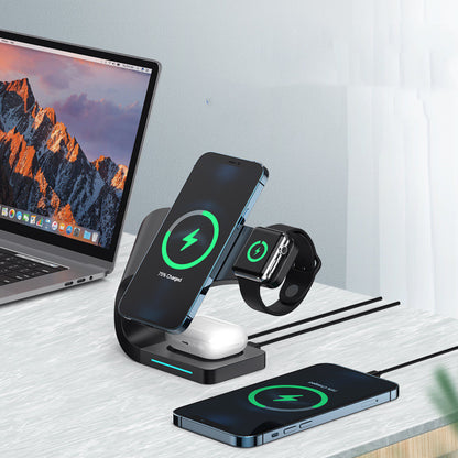 15W Magnetic Wireless Charging Stand – Multi-Device Fast Charger