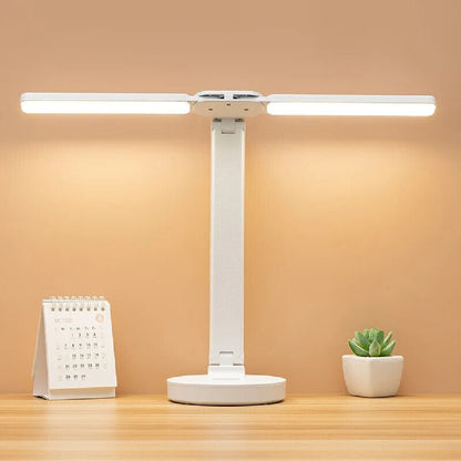 Double-Ended Dual Head LED Desk Lamp – USB Powered, Dimmable