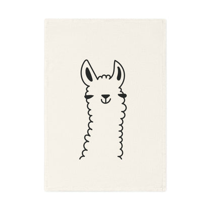 Llama Cotton Tea Towel, 50 x 70 cm, organic cotton, eco-friendly llama