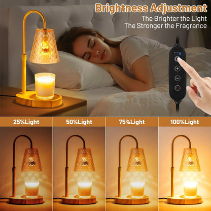 Lamp in living room setting creating warm ambient atmosphere