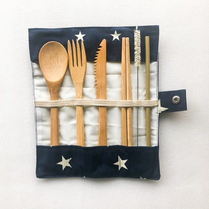 Bamboo Cutlery Set — Reusable Zero Waste
