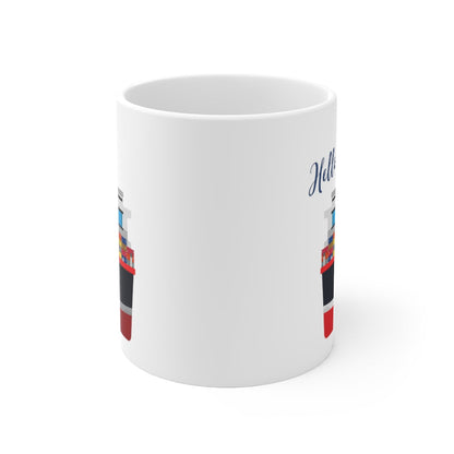 Container Ship Ceramic Mug — 11oz