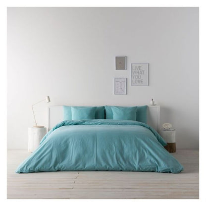 Nordic Linen Duvet Cover — Natural Green