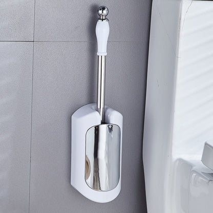 Wall-Mounted Toilet Brush Set – No-Drill Hygienic Bathroom Cleaner