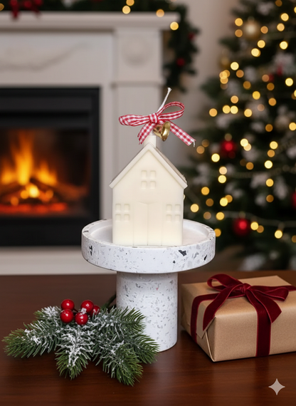 Christmas Cottage Candle | Handmade Holiday Soy Wax Candle