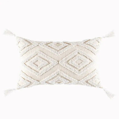 Boho Cotton Tufted Cushion Cover — Design 9 & 10