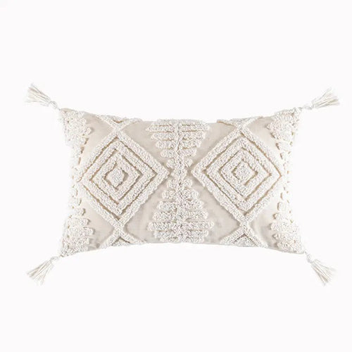 Boho Cotton Tufted Cushion Cover — Design 9 & 10