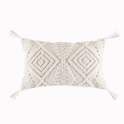 Boho Cotton Tufted Cushion Cover — Design 9 & 10