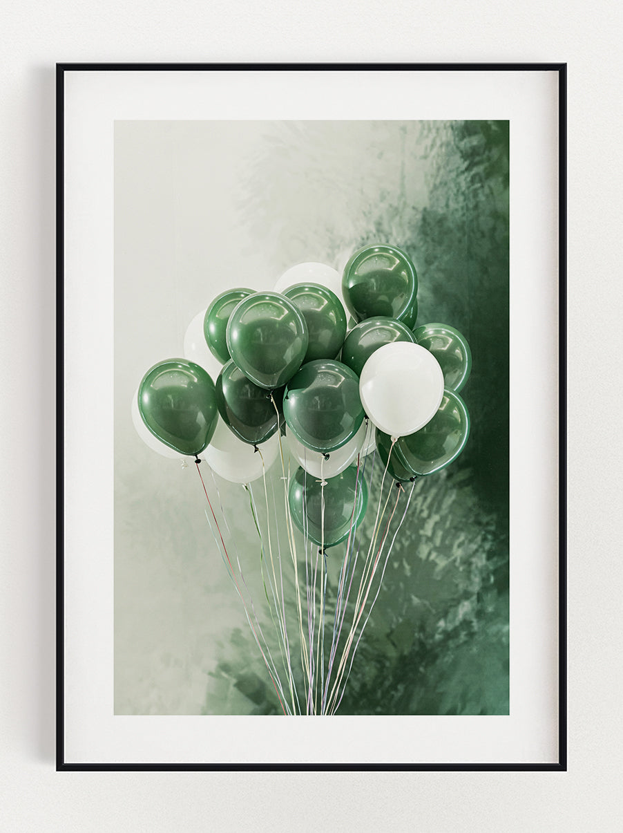 Emerald Green Ballon Poster