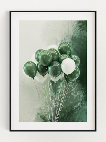 Emerald Green Ballon Poster