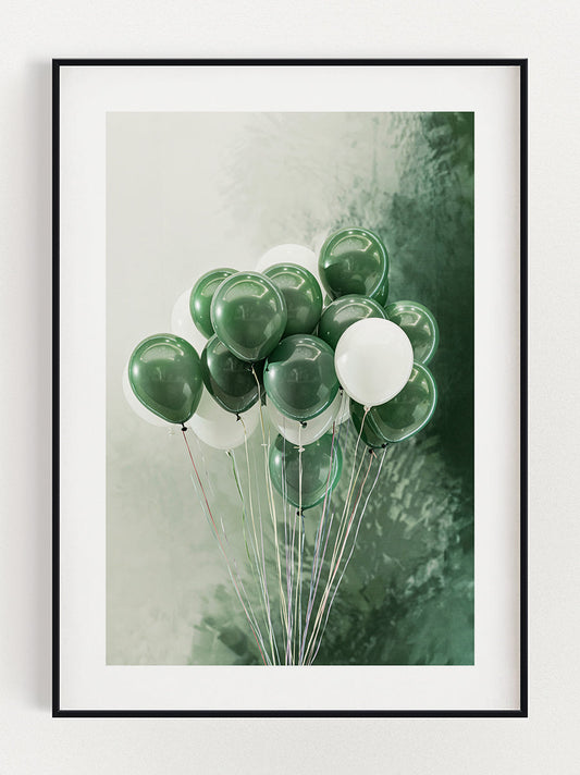 Emerald Green Ballon Poster