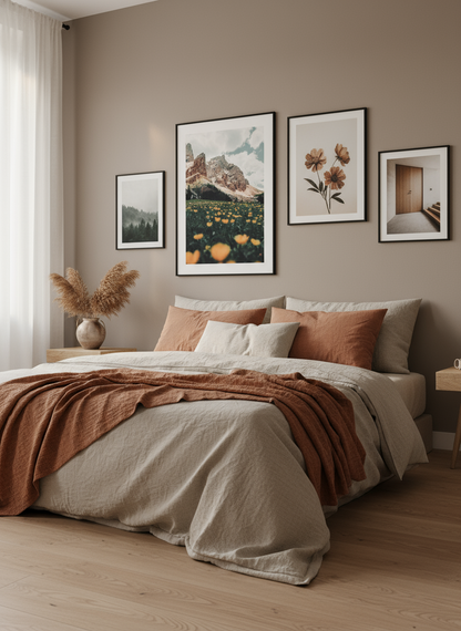 Flowers in the Mountains Poster