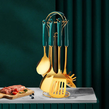 Stainless Steel Kitchen Utensil Set — 6 Piece