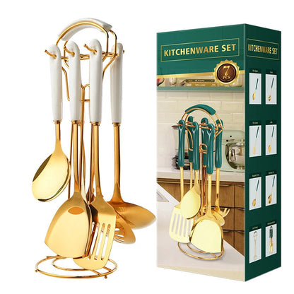 Stainless Steel Kitchen Utensil Set — 6 Piece