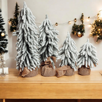 Snow Trees | Flocked Christmas Tree Decor Sets